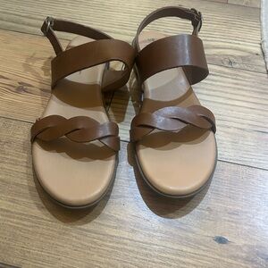 Brown Leather Women's Sandals